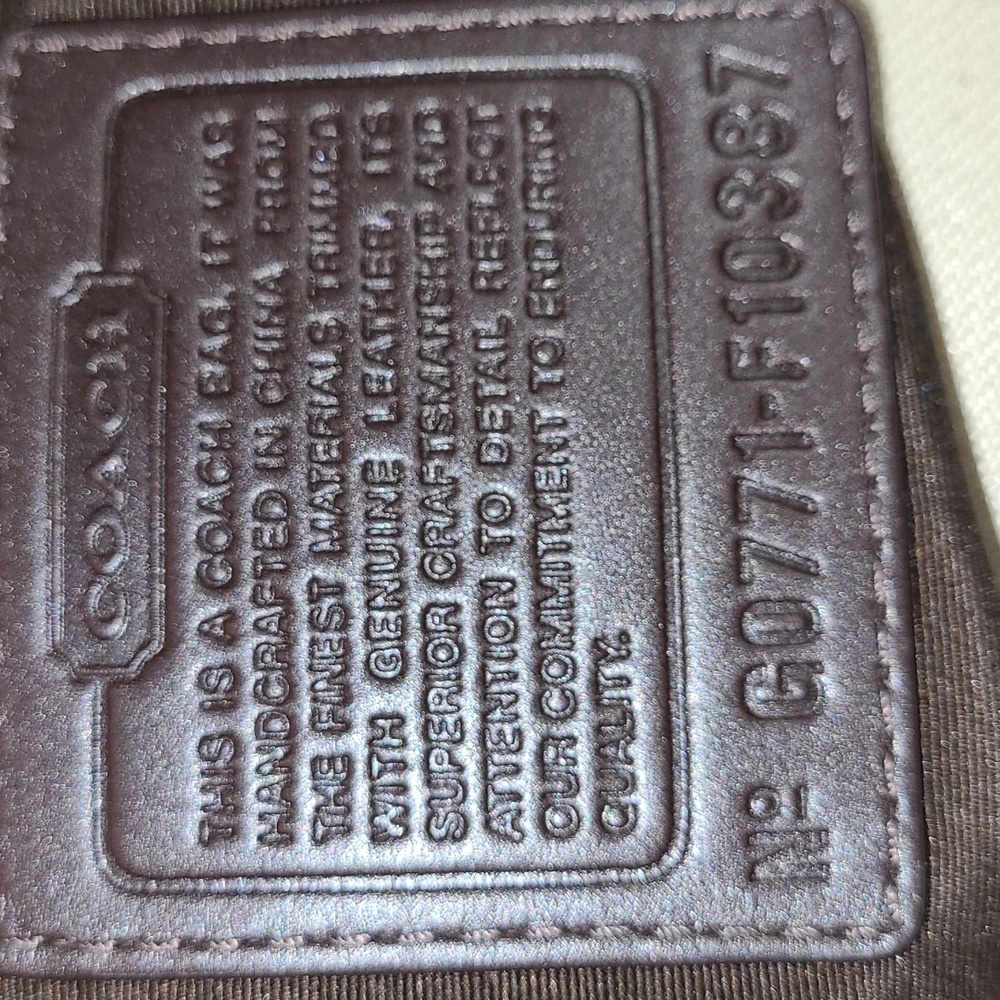 Coach gold metallicshoulder bag - Picture 6 of 10